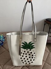 Borsa Mare Bag Dune London Beachwear Spiaggia Piscina Bianco Ananas Pineapple