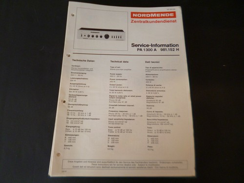 Manuale servizio originale - manuale,