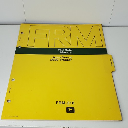 Manuale flat rate - rate, trattore