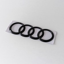 Glossy Black Adhesive Back