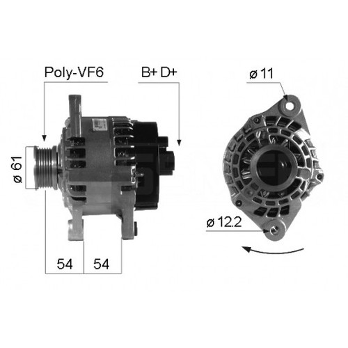 Alternatore per alfa romeo - alternatore, 145