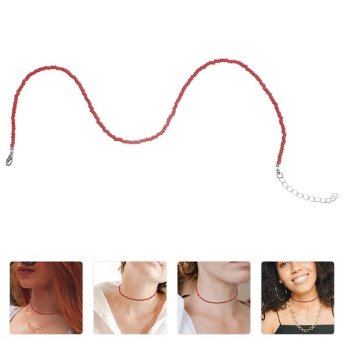 Collanina perline rosse - perline,