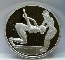 MONETA ARGENTO 925- 34 GRAMMI GRECIA 10 EURO 2004 OLIMPIADI, FDC/PROOF +CERTIF