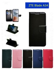 COVER CUSTODIA A LIBRO  CHIUSURA CLIP MAGNETICA PER Zte Blade A34