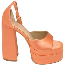 SANDALO DONNA TACCO IN RASO