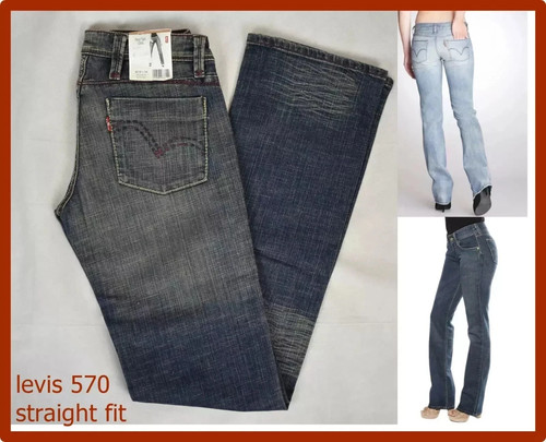 Jeans levis 570 donna larghi