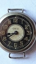OROLOGIO ANTIQUE WW1 MILITARY ORIS YEAR 1920 'S RUNNING BUT DOESN'T WIND...