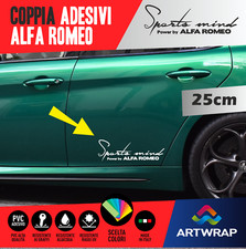 Coppia Adesivo Stickers  Alfa