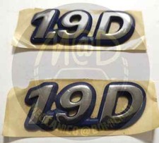 2x Scritta Logo Emblema Laterale FIAT Ducato Tempra Tipo Punto Marea "1.9D" NOS!