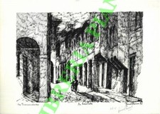 Bologna - Stampe - PARISE - Via Broccondosso. In bicicletta.