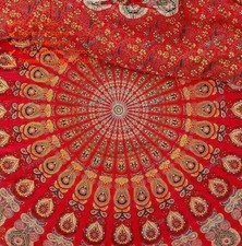 Indiano Trapunta Floreale Confortevoli Mandala Abbinata Cover Copripiumino