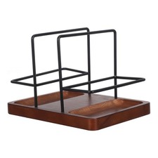  Porta tovaglioli e condimenti rustico - Organizzatore da tavolo indipendente in