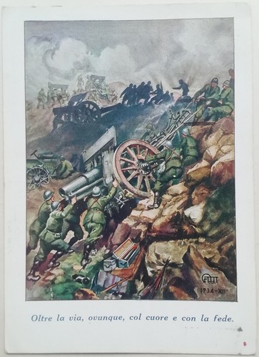 Cartolina artiglieria - artiglieria, da