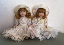 COPPIA DI  SPLENDIDE BAMBOLE IN PORCELLANA VINTAGE