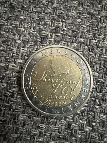 Moneta euro slovenia - moneta,
