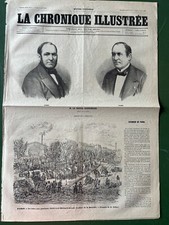 1869 Journal " LA CHRONIQUE ILLUSTRÉE " LE BARON HAUSSMANN - FOIRE AU JAMBON