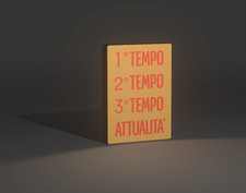 Lampada Insegna Luminosa USB LED Vintage 3d CINEMA ITALIANO Tabella Tempo