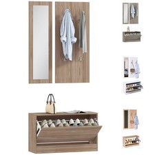 HOMCOM Set 3 Pezzi Scarpiera