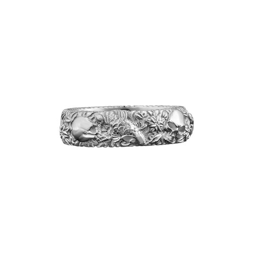Anello fascia con teschio di - a,