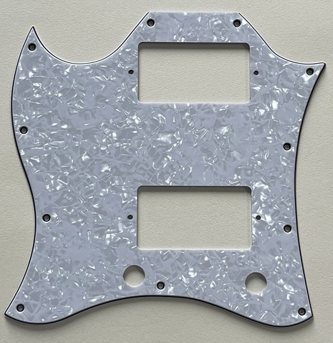 White pearl pickguard fit - white,
