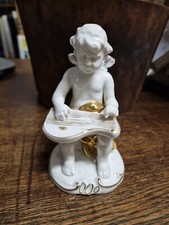 Statuina Putto che suona Capodimonte  H. 13,5 V7 ^