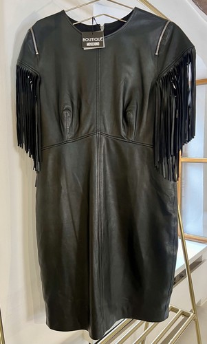 Moschino abito midi pelle - abito,