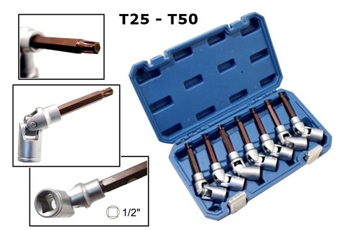Kit chiavi maschio torx v - 7,