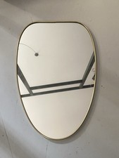 ? Specchio In Metallo Color Oro - Vintage Design Anni ‘50