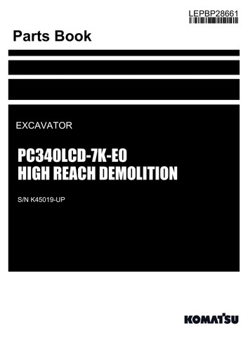 Komatsu pc340lcd high - komatsu, pc340lcd-7k-e0
