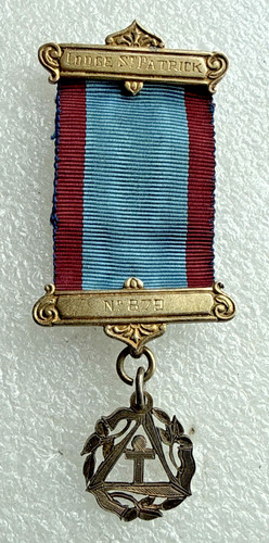 Irish masonic medal jewel - masonic,