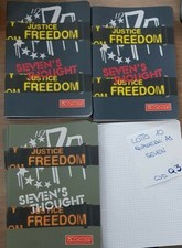 Q3 lotto stock quaderni A5 SEVEN quadretti 10 pz scuola cartoleria carta 80 GR. 