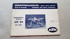 KTM 125 MX-MXC 1984 catalogo ricambi telaio chassis parts catalog