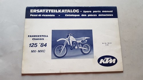 Ktm 125 mxc 1984 catalogo - ktm,