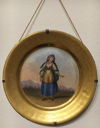Piatto decorato mano prima - a,