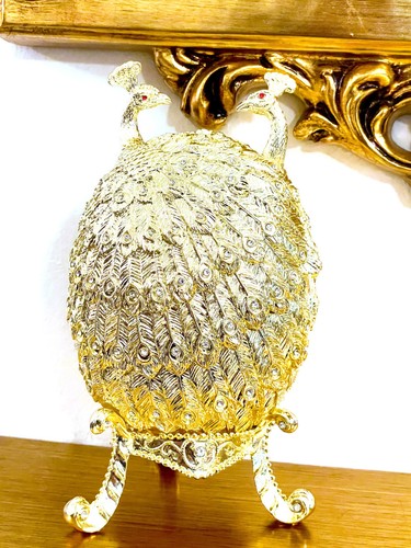 Faberge large gold peacock - faberge,