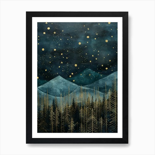 Stampa tela cielo notturno - tela,