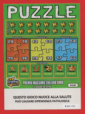 GRATTA E VINCI LOTTERIA PUZZLE