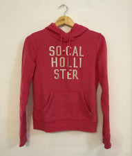 HOLLISTER Felpa rosa scritta