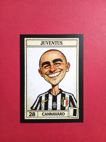 Figurina caricatura calciatori - figurina,