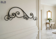 Appendiabiti da parete appendino da muro attaccapanni in ferro battuto a 3 ganci