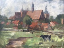 Piccola Città Chiesa Mucca