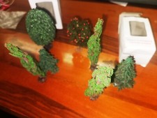 lotto di 7 alberi   PLASTICO FERROVIARIO E DIORAMA in scatola SCALA HO