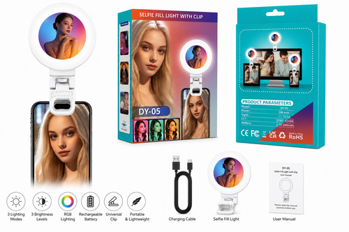 Clip selfie anello - anello, led