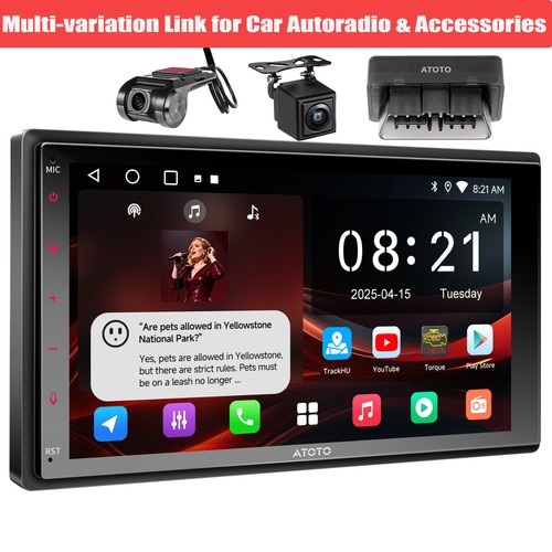 Atoto double 2din ai - atoto, 7"