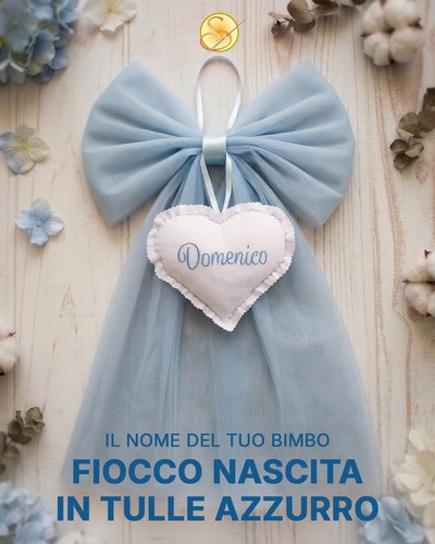 Fiocco nascita bimbo - fiocco,