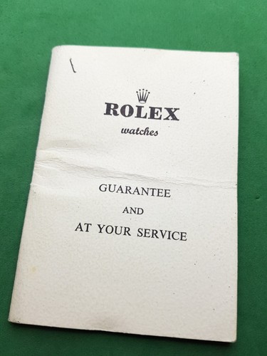 Rolex garantie year - -,