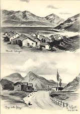 Stampa antica MONTESPLUGA e