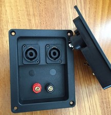 2 x Morsettiera Professional 2 poli con 2 speakon per casse acustiche