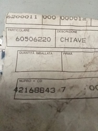 Chiave vergine alfa romeo - chiave,