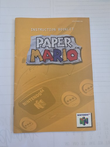 Paper mario nintendo n64 - mario,